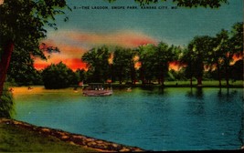 Vintage Postcard The Lagoon Swope Park Kansas City Missouri Aug-bk29 - £1.98 GBP