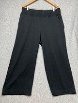 J Jill Pull On Cropped Leg Pants Womens Plus 1X Causal Black Elastic Waist - $36.88