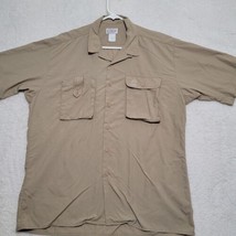 Vintage Orvis Fishing Shirt Mens Large Button Down Beige Bonefish Scrubs - £15.04 GBP