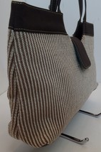 The Sak Striped Brown &amp; Tan Crochet Shoulder Bag 14&quot; L X 9&#39; T X 3.5 D 7&quot; Sd - £23.35 GBP