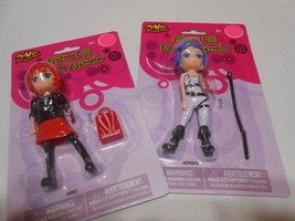 2 NEW Anime Minature Dolls w/ accessories Aiko &amp; Noriko ages 3+ - $191.30 MXN