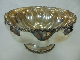 Vintage Antique .950 Sterling Silver Plateria Vigueras Mexico Punch Bowl 2464g - £3,165.44 GBP