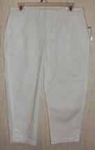 Nwt Womens Fashion Bug White Cropped Pants / Capris Size 8 - £19.81 GBP