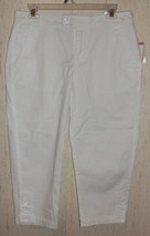 NWT WOMENS FASHION BUG WHITE CROPPED PANTS / CAPRIS   SIZE 8 - £19.68 GBP