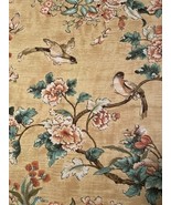 Vintage Gabrielle Cie Screen Print Fabric Floral Birds Nature 56&quot; Wide 1... - €21,05 EUR