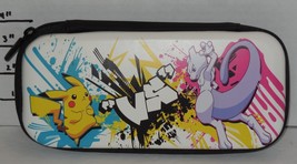 Nintendo Switch Pokémon Carrying Case white with picture of pikachu - $14.78
