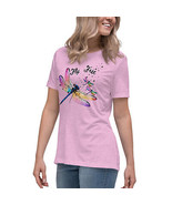 New Womens Relaxed Tee Shirt Dragonfly Design Short Sleeve Crew Neck Sof... - £15.27 GBP+