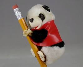 Panda Bear Pencil Hugger Vintage 1980s Burger King Fast Food Premium Plush Clip - £15.74 GBP