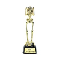 Best Costume Skeleton Trophy 24cm x 7.6cm - 6 PC  - £14.38 GBP