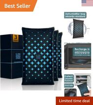 Rechargeable Desiccant Dehumidifier Bag 3-Pack - Moisture Absorbing Bag ... - $39.58