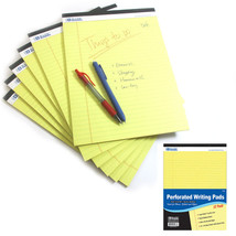 6 Pc Legal Pads Ruled Perforated Writing Pad 50 Sheets Letter Size 8.5 x... - $39.99