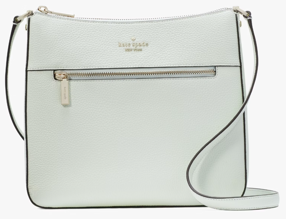 Kate Spade Leila Swingpack Crossbody Bag Mint Green Leather Purse KB649 NWT $329