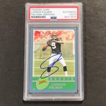 2003 Topps Rookie Card #311 Carson Palmer Signed Card PSA Auto Slabbed Bengals - £118.51 GBP