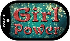 Girl Power Novelty Metal Dog Tag Necklace DT-11551 - £12.74 GBP