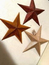 Lot rustic Tin Stars - SALE image 2