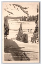 RPPC Winter Scene Oversætertjern Frognersmteren Norway UNP Postcard Z5 - $5.89