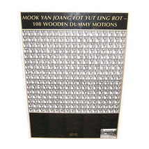 Randy Williams Wing Chun Wooden Dummy 108 Movements Poster - $50.46