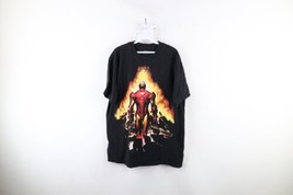 Vintage Marvel Comics Mens XL Faded Iron Man Short Sleeve T-Shirt Black Cotton - $44.50