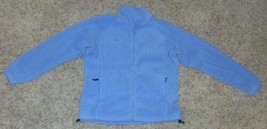 Womens Jacket Columbia Blue Long Sleeve Fleece Zip Up Jacket-size L - $20.79