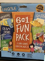 Hoyle 6 in 1 Kids Playing Cards Multi Game Pack, 6 Fun Games in 1 (Ages 3+ - $145.39 MXN