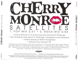 Cherry Monroe - Satellites (CD) (VG+) - £2.22 GBP