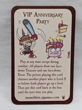Munchkin VIP Anniversary Party Promo Card - £35.02 GBP