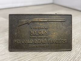 I will give up My Gun When They Pry My Cold Dead Fingers Belt Buckle CV JD - $14.85