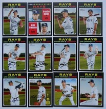2020 Topps Heritage Tampa Bay Rays Base Team Set of 12 Baseball Cards - £3.14 GBP