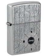 Zippo Lighter - Jeep Topographical Map Street Chrome - 48765 - $26.42