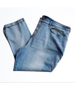 NYDJ Light Blue Washed High Rise Sheri Slim Blue Jeans Size 26W Waist 46 In - £28.71 GBP