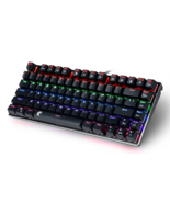 HUO JI Super Scholar Z88 Mechanical USB Gaming Keyboard RGB Wired Window... - $28.76