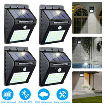 4X 20 Led Solar Power Wall Light Waterproof Outdoor Pir Motion Sensor Pa... - £32.04 GBP