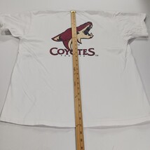 Fruit Of The Loom Phoenix Coyotes Men's White Cotton Graphic T-Shirt Size XL image 8