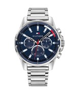 Tommy Hilfiger Men’s Quartz Stainless Steel Blue Dial 44mm Watch 1791788 - $107.38