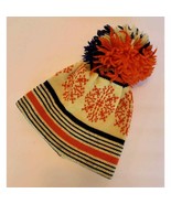 VINTAGE Snowflake ROASTY TOASTY 70&#39;s 80&#39;s 100% Pure Wool Beanie Cap Hat,... - $889.64 MXN