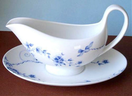 Wedgwood Harmony Sauce Gravy Boat &amp; Underplate Made in England New - £58.13 GBP