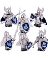 Swan Knight Order Infantry Army Soldiers Custom Minifigure Building Bloc... - €23,70 EUR