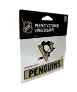 Pittsburgh Penguins NHL Licensed Hockey Team Decal Lot Of 2 Stickers Clear - £5.68 GBP