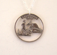 California Cut Out Coin Jewelry, Necklace - £18.37 GBP