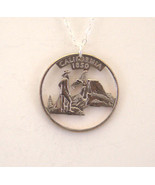 California Cut Out Coin Jewelry, Necklace - £18.79 GBP