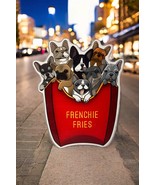 French Bulldog &amp; French Fries Sticker - Perfect for Car, Fridge, Laptop,... - $3.95+