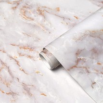 Marble Contact Paper for Countertops Marble Wall Paper Matte Peel and St... - $16.77