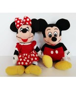 Disney Store Mickey Mouse &amp; Minnie Mouse plush stuffed animals plushies - $14.99
