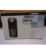 GARMIN GPS 72 OWNERS MANUAL - $185.14 MXN