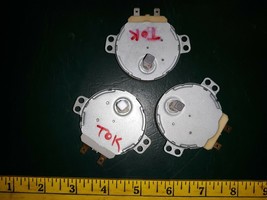 20BB71 MICROWAVE OVEN MOTORS: 120VAC, 3 PCS: 35RPM / (1) 2.8 WATT, (2) 2... - £7.40 GBP