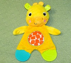 Bright Starts Giraffe Snuggle & Teethe Baby Plush Toy 10" Teether Crinkle Tummy - $9.00