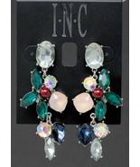 I.N.C Silver-Tone Multicolor Mixed Stone Holly Linear Drop Earrings - $9.00