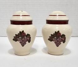 Vtg Raymond Waites Cornucopia Of Grapes And Fruit Salt &amp; Pepper Shakers ... - $15.00