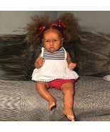 12&#39;&#39; African American Kelly Lifelike Reborn Baby Girl Black Baby with Gi... - £78.65 GBP