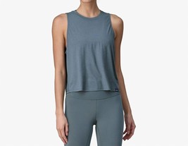 Patagonia women&#39;s capilene® cool trail cropped tank top in Utility Blue - size - $41.58